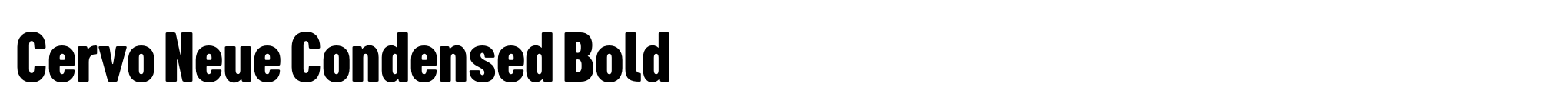 Cervo Neue Condensed Bold image